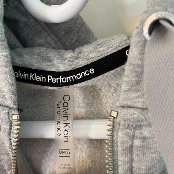 Calvin Klein Performance Grey Hoodie Size Small - Picture 2 of 4